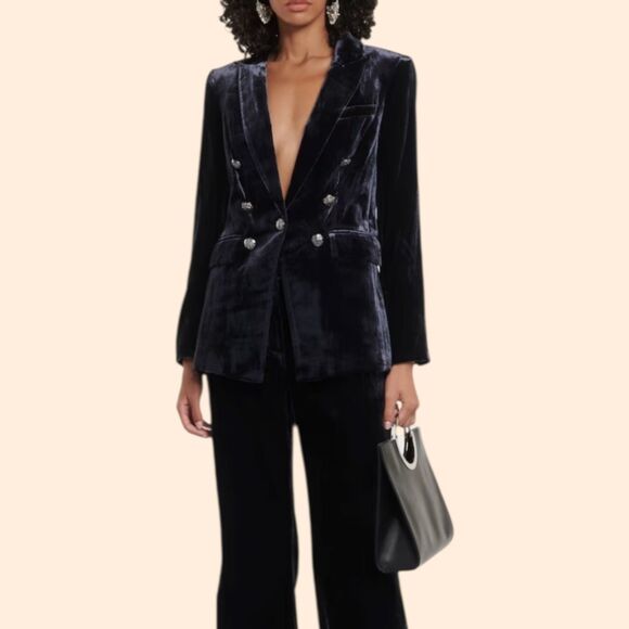 Veronica Beard Gaya Velvet Dickey Jacket